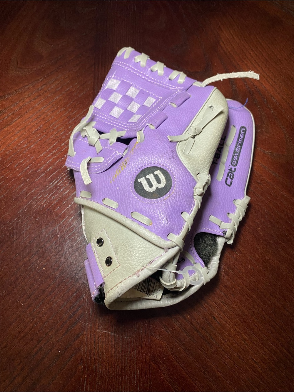 Wilson Purple and Gray Youth T-Ball Glove